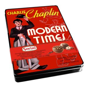 Scatola di Cioccolatini in Latta Charlie Chaplin SOR2